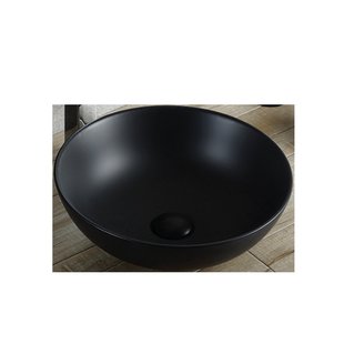 Opbouw Waskom BWS Raja 40cm Keramiek Mat Zwart