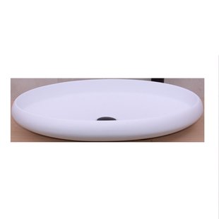 Opbouw Waskom BWS Enjoy 60x40x11 cm Solid Surface Mat Wit