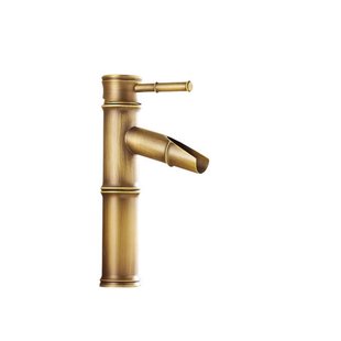 Wastafelkraan Opbouw BWS Bamboo 20,8 cm Waterval Uitloop Antiek Brons
