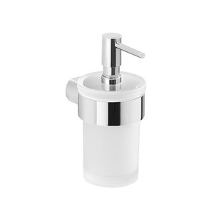 Zeepdispenser Sapho Pirenei Hangend 125 ML Chroom / Satijnglas Zeepdispenser Sapho Pirenei Hangend 125 ML Chroom / Satijnglas