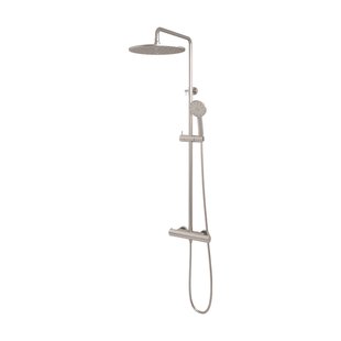 Regendouche Brauer Brushed Showerpipe Met Thermostaat 30cm 3 Standen Geborsteld RVS