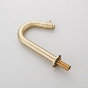 Fonteinkraan BWS Gold Gebogen Geborsteld Messing Mat Goud