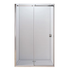 Schuifdeur Lacus Pantella Square Tweedelig Helder Glas Chroom Aluminium Profiel (alle maten)