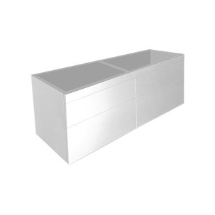 Onderkast Best Design Beauty Greeploos 140 cm Glanzend Wit