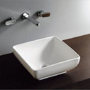 Waskom Wiesbaden Piazza 40x40x15cm Keramiek Wit