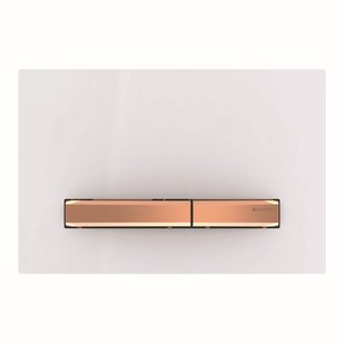 Bedieningsplaat Geberit Sigma 50 voor 2-toets Spoeling Rosé Goud / Wit