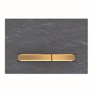 Bedieningsplaat Geberit Sigma 50 voor 2-toets Spoeling Messing Goud / Mustang Leisteen