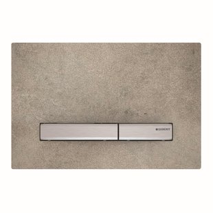 Bedieningsplaat Geberit Sigma 50 voor 2-toets Spoeling Chroom / Betonlook