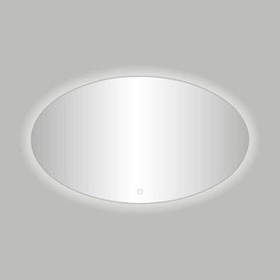 Badkamerspiegel Best Design Divo-80 LED Verlichting 80x60 cm Ovaal
