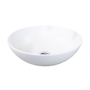 Waskom INK Otello Large Rond 40x12 cm Porselein Mat Wit