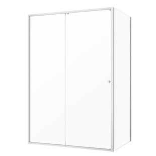 Sealskin Contour Douchecabine met Schuifdeur 140x90 cm 6 mm Helder Glas RVS