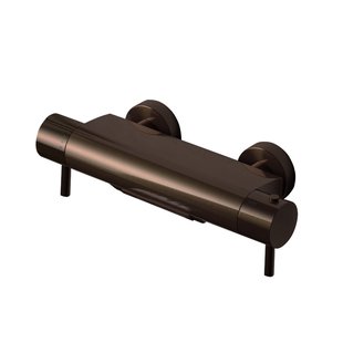 Badkraan Hotbath Cobber Thermostaat Waterval Uitloop Verouderd Messing Living Colours