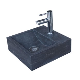 FonteinPack SQUAR hardsteen 30x30x10cm (Keuze uit 18kranen)