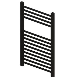 Radiator BWS Wingrave 80x50 cm Mat Zwart Zij-Onderaansluiting (445 Watt)
