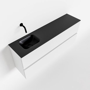 MONDIAZ ADA 120cm toiletmeubel talc. LEX wastafel urban links zonder kraangat