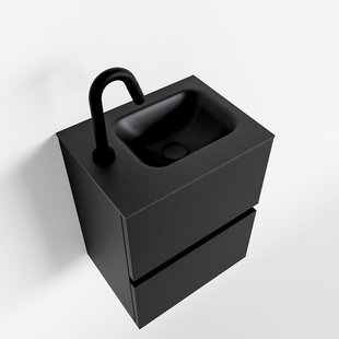 MONDIAZ ADA 40cm toiletmeubel urban. LEX wastafel urban links 1 kraangat