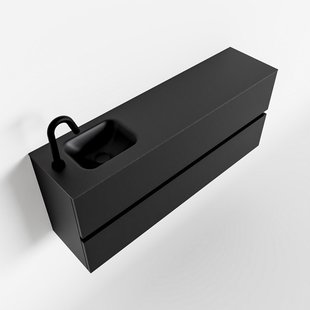 MONDIAZ ADA 120cm toiletmeubel urban. LEX wastafel urban links 1 kraangat