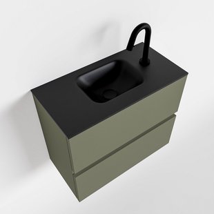 MONDIAZ ADA 60cm toiletmeubel army. LEX wastafel urban midden 1 kraangat