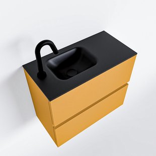 MONDIAZ ADA 60cm toiletmeubel ocher. LEX wastafel urban links 1 kraangat