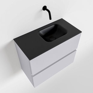 MONDIAZ ADA 60cm toiletmeubel cale. LEX wastafel urban rechts zonder kraangat