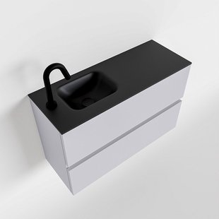 MONDIAZ ADA 80cm toiletmeubel cale. LEX wastafel urban links 1 kraangat