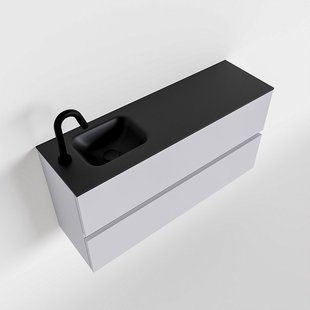 MONDIAZ ADA 100cm toiletmeubel cale. LEX wastafel urban links 1 kraangat