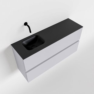 MONDIAZ ADA 100cm toiletmeubel cale. LEX wastafel urban links zonder kraangat