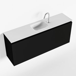 MONDIAZ OLAN 120cm toiletmeubel urban. LEX wastafel talc midden 1 kraangat