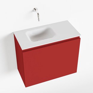 MONDIAZ OLAN 60cm toiletmeubel fire. LEX wastafel talc links geen kraangat