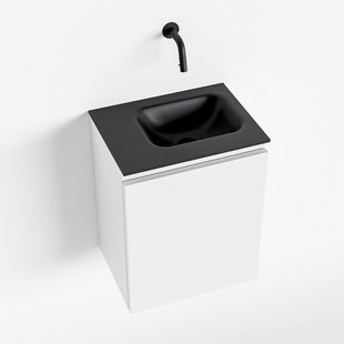 MONDIAZ OLAN 40cm toiletmeubel talc. LEX wastafel urban rechts geen kraangat