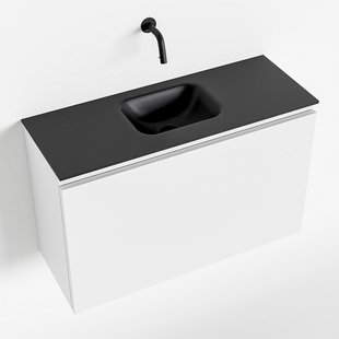 MONDIAZ OLAN 80cm toiletmeubel talc. LEX wastafel urban midden geen kraangat