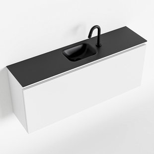 MONDIAZ OLAN 120cm toiletmeubel talc. LEX wastafel urban midden 1 kraangat