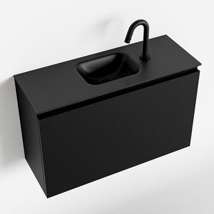 MONDIAZ OLAN 80cm toiletmeubel urban. LEX wastafel urban midden 1 kraangat