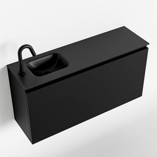 MONDIAZ OLAN 100cm toiletmeubel urban. LEX wastafel urban links 1 kraangat