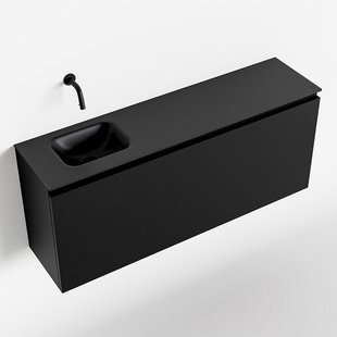 MONDIAZ OLAN 120cm toiletmeubel urban. LEX wastafel urban links geen kraangat