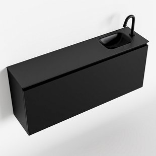 MONDIAZ OLAN 120cm toiletmeubel urban. LEX wastafel urban rechts 1 kraangat