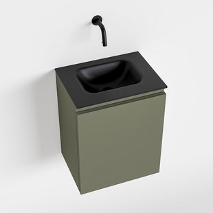 MONDIAZ OLAN 40cm toiletmeubel army. LEX wastafel urban midden geen kraangat