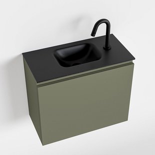 MONDIAZ OLAN 60cm toiletmeubel army. LEX wastafel urban midden 1 kraangat
