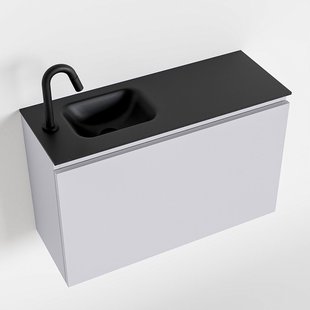MONDIAZ OLAN 80cm toiletmeubel cale. LEX wastafel urban links 1 kraangat