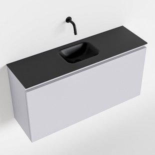 MONDIAZ OLAN 100cm toiletmeubel cale. LEX wastafel urban midden geen kraangat