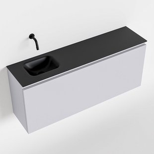 MONDIAZ OLAN 120cm toiletmeubel cale. LEX wastafel urban links geen kraangat