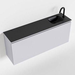 MONDIAZ OLAN 120cm toiletmeubel cale. LEX wastafel urban rechts 1 kraangat