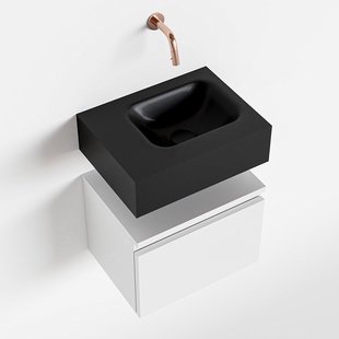 MONDIAZ ANDOR 40cm toiletmeubel talc. LEX 40cm wastafel urban midden geen kraangat