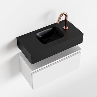 MONDIAZ ANDOR 60cm toiletmeubel talc. LEX 60cm wastafel urban midden 1 kraangat