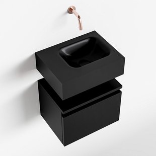 MONDIAZ ANDOR 40cm toiletmeubel urban. LEX 40cm wastafel urban rechts geen kraangat