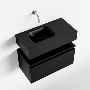 MONDIAZ ANDOR 60cm toiletmeubel urban. LEX 60cm wastafel urban links geen kraangat