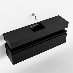 MONDIAZ ANDOR 120cm toiletmeubel urban. LEX 120cm wastafel urban midden geen kraangat