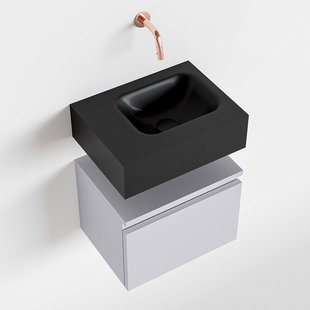 MONDIAZ ANDOR 40cm toiletmeubel cale. LEX 40cm wastafel urban rechts geen kraangat