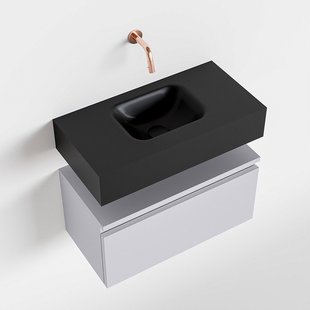 MONDIAZ ANDOR 60cm toiletmeubel cale. LEX 60cm wastafel urban midden geen kraangat