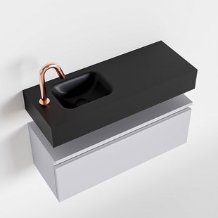 MONDIAZ ANDOR 80cm toiletmeubel cale. LEX 80cm wastafel urban links 1 kraangat